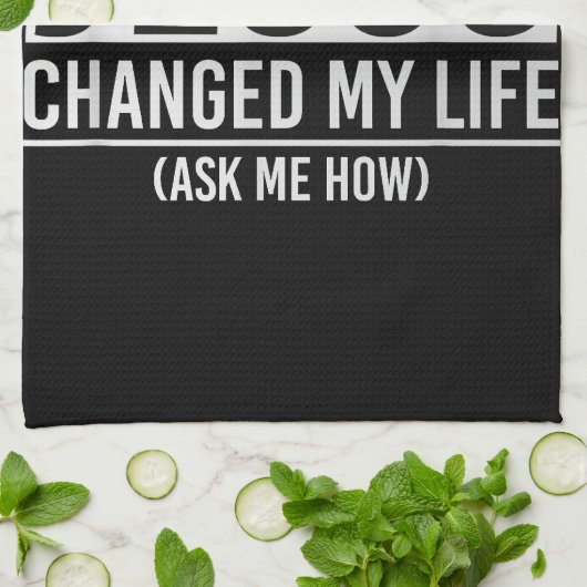 Jezus veranderde mijn leven en vroeg me hoe Jezus Theedoek (Gevouwen)