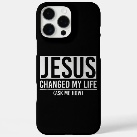 Jezus Veranderde Mijn Leven Vraag Me Hoe Jezus Case-Mate iPhone Case (Achterkant)