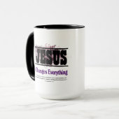 Jezus verandert alles mok (Voorkant links)