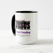 Jezus verandert alles mok (Voorkant links)