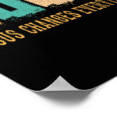 Jezus verandert alles  zonsondergang poster (Hoek)