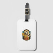 Jezus verblindt maximale helderheid telefoon midde bagagelabel (Voorkant (verticaal))