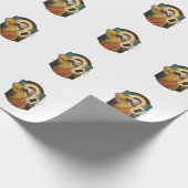 Jezus verblindt maximale helderheid telefoon midde cadeaupapier (Hoek)