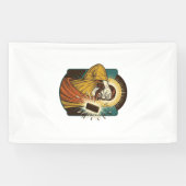 Jezus verblindt maximale helderheid telefoon midde spandoek (Horizontaal)