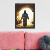 Jezus verlaat het graf canvas afdruk (Insitu (Woonkamer))