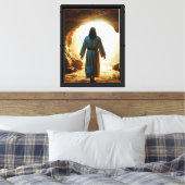 Jezus verlaat het graf canvas afdruk (Insitu (Slaapkamer))