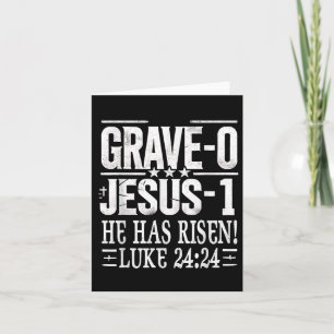 Jezus vernederd graf op paaszondag is hij gerezen kaart