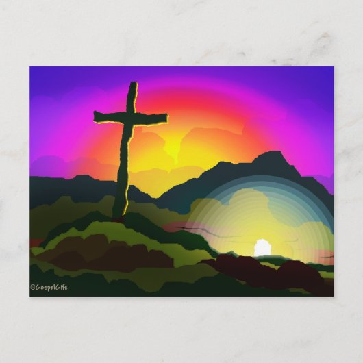 Jezus verovert de Grave Briefkaart (Voorkant)