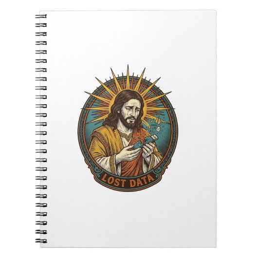 Jezus Verpletterde USB Flash Drive Verloren Data H Notitieboek (Voorkant)