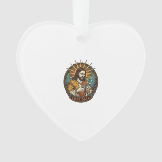 Jezus Verpletterde USB Flash Drive Verloren Data H Ornament (voorkant)