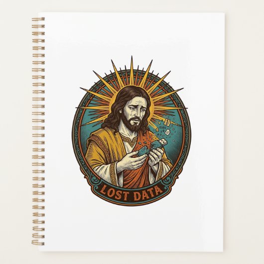 Jezus Verpletterde USB Flash Drive Verloren Data H Planner (Voorkant)