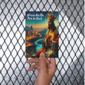 Jezus versierd met een majestueuze kroon briefkaart