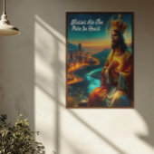Jezus versierd met een majestueuze kroon poster