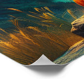 Jezus versierd met een majestueuze kroon poster (Hoek)