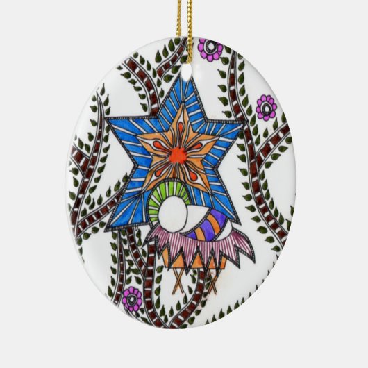 Jezus versiering keramisch ornament (Rechts)