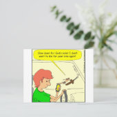 Jezus vertraagt de Cartoon Briefkaart (Staand voorkant)