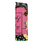 Jezus: vertrouwen, geloof, bloemendevotie thermosbeker (Geroteerd rechts)