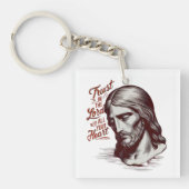 Jezus vertrouwen met heel je hart sleutelhanger (Voorkant)