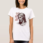 Jezus vertrouwen met heel je hart t-shirt (Voorkant)