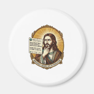 Jezus Verward Auto Vertaal Post Mislukt Sociale Hu Magneet