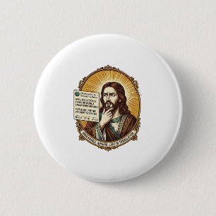 Jezus Verward Auto Vertaal Post Mislukt Sociale Hu Ronde Button 5,7 Cm