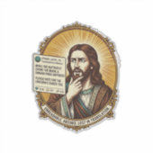 Jezus Verward Auto Vertaal Post Mislukt Sociale Hu Sticker (Voorkant)