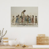 Jezus verwelkomt de kinderen poster (Keuken)