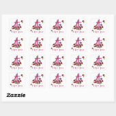 Jezus Vierkante Sticker (Vel)