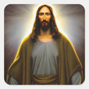 Jezus Vierkante Sticker