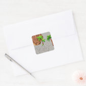 Jezus Vierkante Sticker (Envelop)