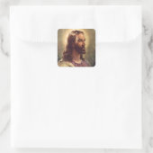 Jezus Vierkante Sticker (Tas)