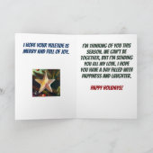 Jezus viert zijn verjaardag Grappige Kerstmis Kaart (Binnen)