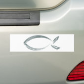 Jezus vis bumpersticker (Op auto)