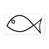 Jezus vis kunststempel rubberstempel (Afrduk)