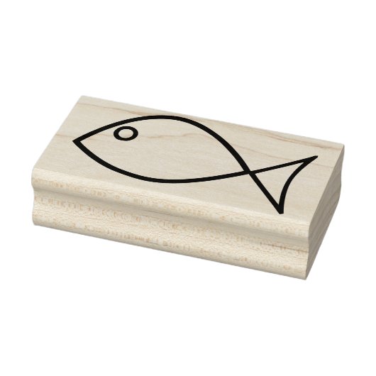 Jezus vis kunststempel rubberstempel (Stempel)