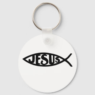 Jezus Vis (Sleutelhanger zwart) Sleutelhanger