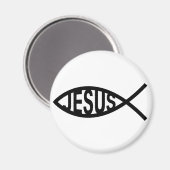 Jezus vis symbool magneet (Voorkant / Achterkant)