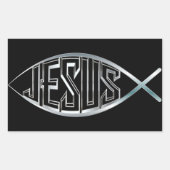 Jezus Vis Symbool Religieuze Sticker (Voorkant)