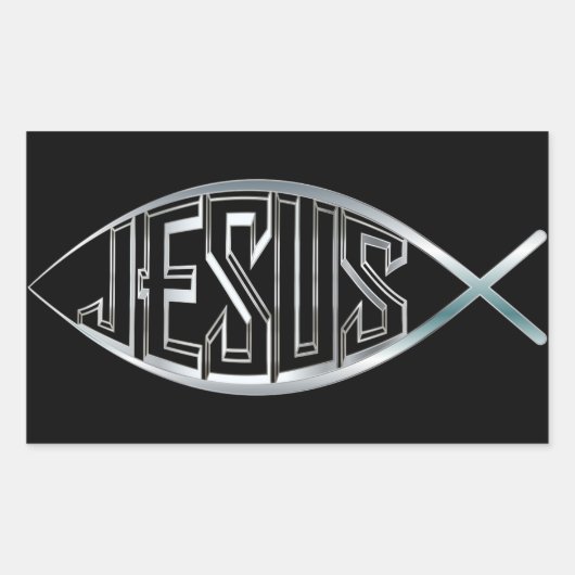 Jezus Vis Symbool Religieuze Sticker (Voorkant)