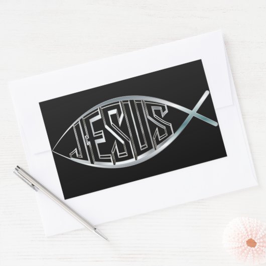 Jezus Vis Symbool Religieuze Sticker (Envelop)