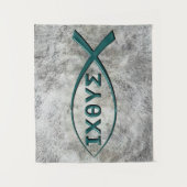 Jezus Vis Symbool Tapestry Wandkleed (Voorkant)