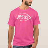 Jezus visdesign voor Christelijke overtuigingen T-shirt (Voorkant)
