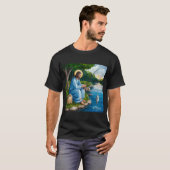 Jezus vissen T-shirt (Voorkant volledig)