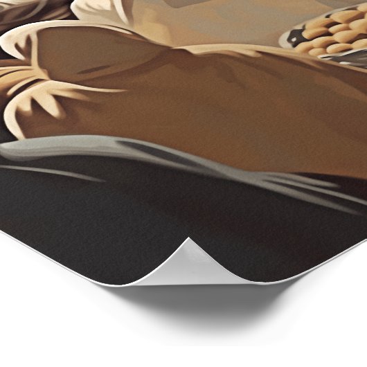 Jezus voedt 5000 Christelijke Geschriften Poster (Hoek)