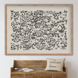 Jezus Voedt de 5000 Landschap, God Voorziet, Jesu Poster