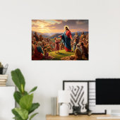 Jezus voedt de mensen Poster (Thuiskantoor)