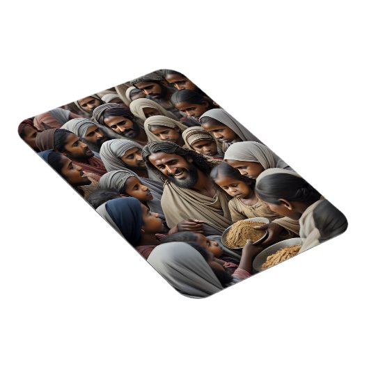 Jezus voedt de veelheid magneet (Rechterzijde)