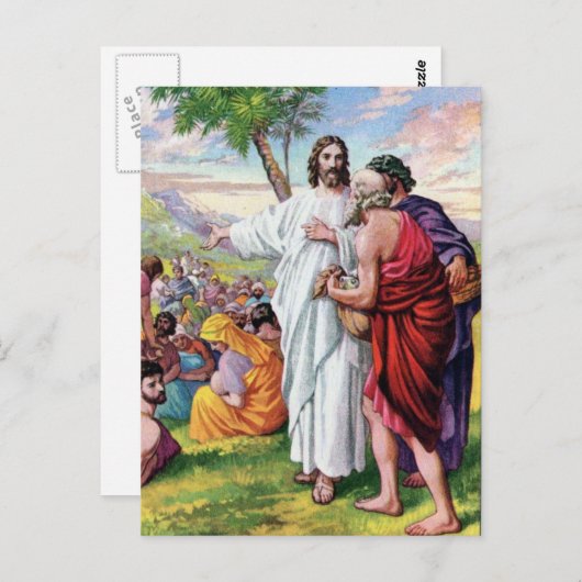 Jezus voedt veel Hongaren Briefkaart (Voorkant / Achterkant)