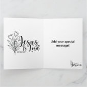 Jezus- Voeg uw speciale bericht toe Kaart (Binnen)