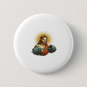  Jezus voegt per ongeluk te veel gewicht toe sport Ronde Button 5,7 Cm